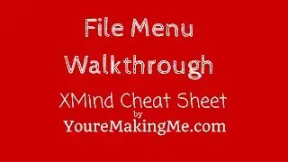 XMind File Menu