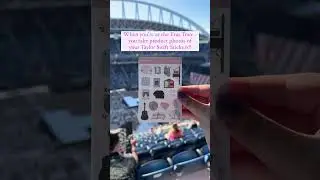Taylor Swift Stickers at the Eras Tour! #stickershop #smallbusiness #swiftie #taylorswift #erastour