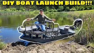 We Built A BOAT LAUNCH For Our Pond!!! (TONS OF FISHING TO BE DONE!!!)