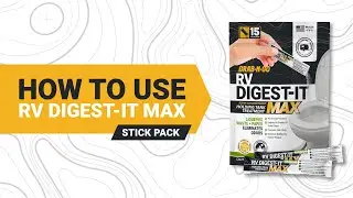 Experience Easy RV Black Tank Care with RV Digest-It MAX Stick Pack - Unique Camping + Marine