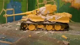 Tiger Tank  Destroyed Slow Motion