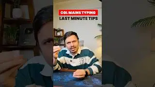 ALL THE BEST ❤️ SSC CGL MAINS 2025 TYPING #ssccgl #tips