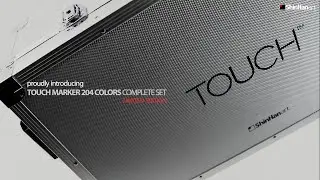 TOUCH&trade; Twin Marker 204 Colors Complete Set - Aluminum Limited Edition | UPS Official Film