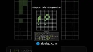 Conway's Game of Life: R-pentomino 🎮