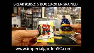 BREAK #1852: 5  BOX CASE BREAK 19-20 UD ENGRAINED HOCKEY NHL