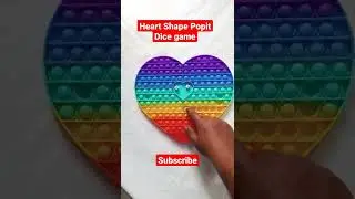 Popit Heart Shape Dice Game #shorts #popit #games #dice
