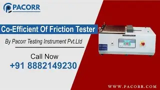 Co-efficient Of Friction Tester - Digital (Static & Kinetic)- Pacorr