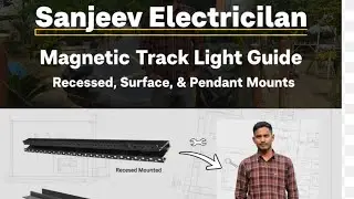 Track light installation, Track magnetic light, profile light  