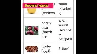 All Indian fruits name which is your favourite  # fruitsname # know fruits #busybee # learnenglish