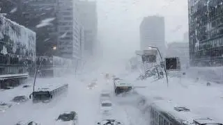 Japan snowstorm paralyzes cities as record breaking blizzard buries houses and cars