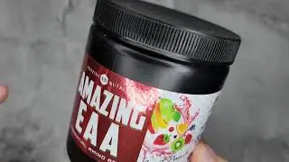 Amazing Essential Amino Acids Muscle Support BCAA EAA's Fruit Punch Flavor Review