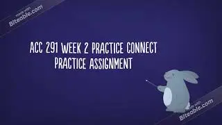 ACC 291 Week 2 Practice Connect Practice Assignment| acc291guide.com|fast delivery