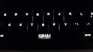 Xtrfy Gaming Keyboard with Ninjas in Pyjamas Bar