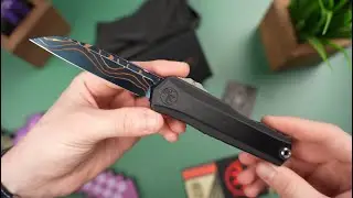 Автоматический нож Microtech Cypher II Marfione Select сталь Blued Baker Forge CopperMai
