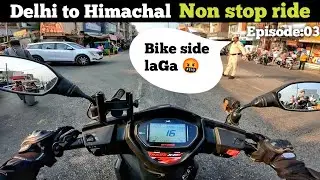 Himachal me aate hi police ne rok diya 😱 | Delhi to Himachal ride Ntorq race xp