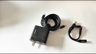 65W Dell Laptop Charger USB-C and USB, Various Dell models, Foldable AC Plug - REVIEW