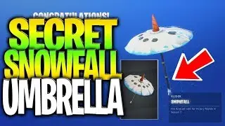 Season 7 Secret Victory Royale Umbrella:  Snowfall Umbrella (Season 7 Hidden Victory Umbrella)