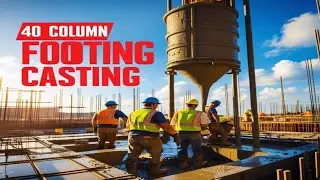 🙆🏻🤯 8 ROW HOUSE / 40 Column Footing Casting @UnstoppableVipVlogs #vipcivilian
