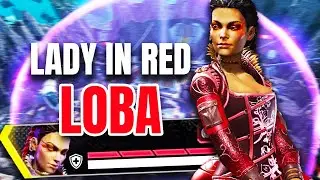 FRAGGING WITH THE NEW *LADY IN RED* LOBA SKIN - (Apex Legends Season 24)
