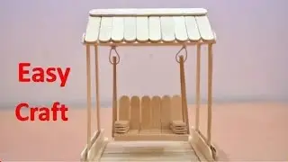 Ice cream stick cradle || how to make mini swing by Icecream sticks || ManisH Creative