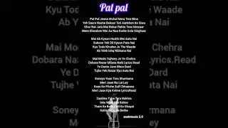 pal_pal song lyrics #by #ansh music 2.0