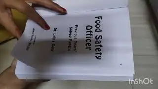 unboxing  || food safety exam book  || FSO