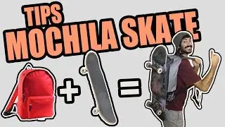 Como poner la tabla de SKATE en la mochila 