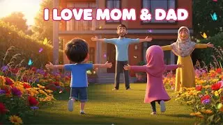 I Love My Parents ❤️ An Emotional Islamic Song for Kids | Learning Respect & Kindness