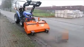 Balayage de la voirie avec la balayeuse frontale Kersten FKM 16560H