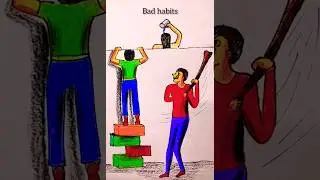 👆Wait For the end 🤔 🤣 Bad habits #youtubeshorts