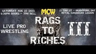 Mr. Atlantis w/ Nicky Martin vs Rex Atkins - MCW - Brantford