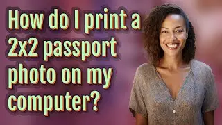 How do I print a 2x2 passport photo on my computer?