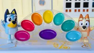 Bluey's Art Studio 🌈 painting with Bluey and Bingo - bluey toys pretend play