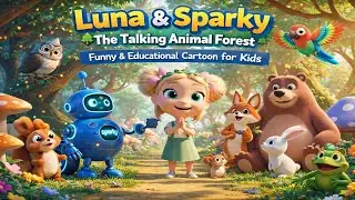 Luna & Sparky 🌳 The Talking Animal Forest  Funny & Educational Cartoon for Kids