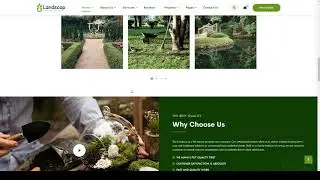 Landscop - Garden and Landscaping WordPress Theme landscape gardener Website Builder