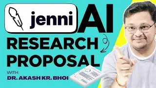 Steps to Write PhD Research Proposal Using Jenni AI || UG, PG, PhD Research Synopsis Writing || 2025