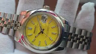 Datejust Yellow #seikomod