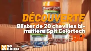 Blister de 20 chevilles bi-mati&egrave;re Spit Colortech SPIT - SOBRICO 🔥