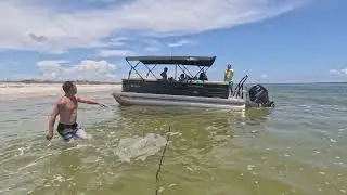 2001 HYDRA SPORT 2600WA PULL SEAHUT STUCK ON SAND