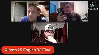 MegaMets Podcast New York Giants vs. Philadelphia Eagles play by play/reaction