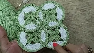 Teje cuadradito a crochet o ganchillo para colcha cojín mantel o camino de mesa