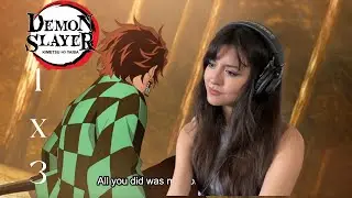 FIRST TIME REACTION | DEMON SLAYER 1x3 - 