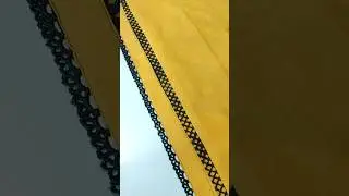 Joint Lace And Cotton Lace Design Using Sewing Tips And Tricks #shorts #shortsfeed #sewinghacks