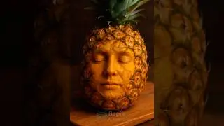 Face in a Pineapple &ndash; Surreal ASMR/Art Concept #shorts #viral #ai #asmr #trending #pineapple