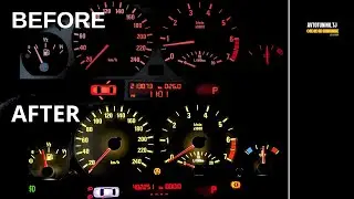 BMW E46 Gauge Cluster MOD &mdash; M Style Lighting! BEFORE & AFTER
