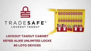 Lockout Tagout Cabinet - 80 LOTO Devices, Keyed Alike Unlimited Locks | TRADESAFE
