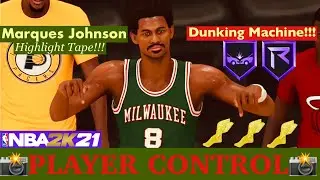 MARQUES JOHNSON IS A WALKING POSTER!!! ONE OF THE BEST DUNKERS ON NBA 2K21! ONLINE PLAYER CONTROL!
