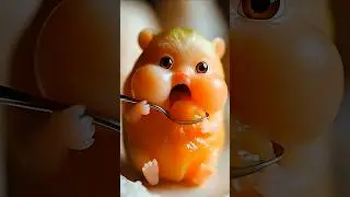 Mango Hamster Fruitlings & Green Apple Baby   (Cute Macro Bites) #shorts