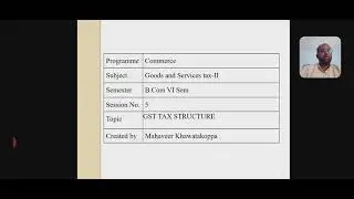 GST tax structure