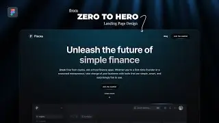 Figma Hero Section UI Design Tutorial | Design Landing Page Hero from Zero to Hero